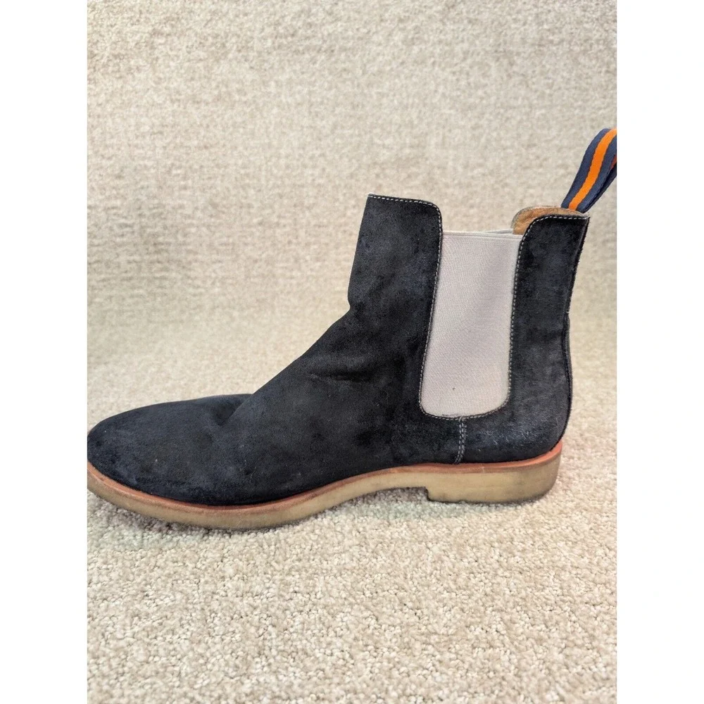 New Republic Boots Mens 11 Sonoma Chelsea Boots Blue Suede Upper